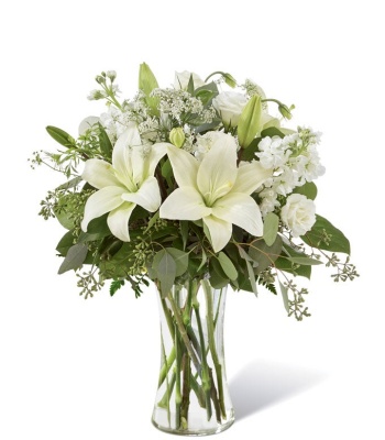 White Lily Flower Arrangement