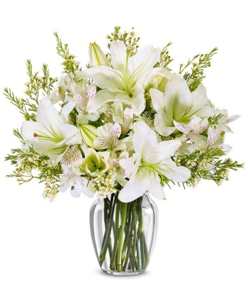 White Sympathy Flowers