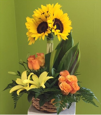 Sunflower Arrangement with Mix Flowers