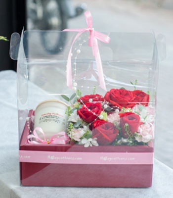 Flowers With Scented Candles