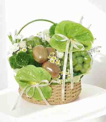 Fresh Fruit With Flowers
