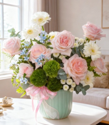 Peaceful Pastel Vase Arrangement