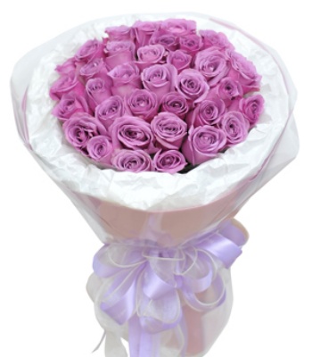 Purple Rose Bouquet