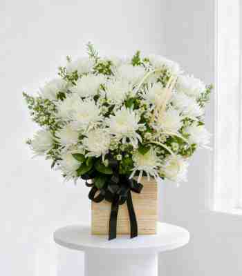 White Sympathy Flowers